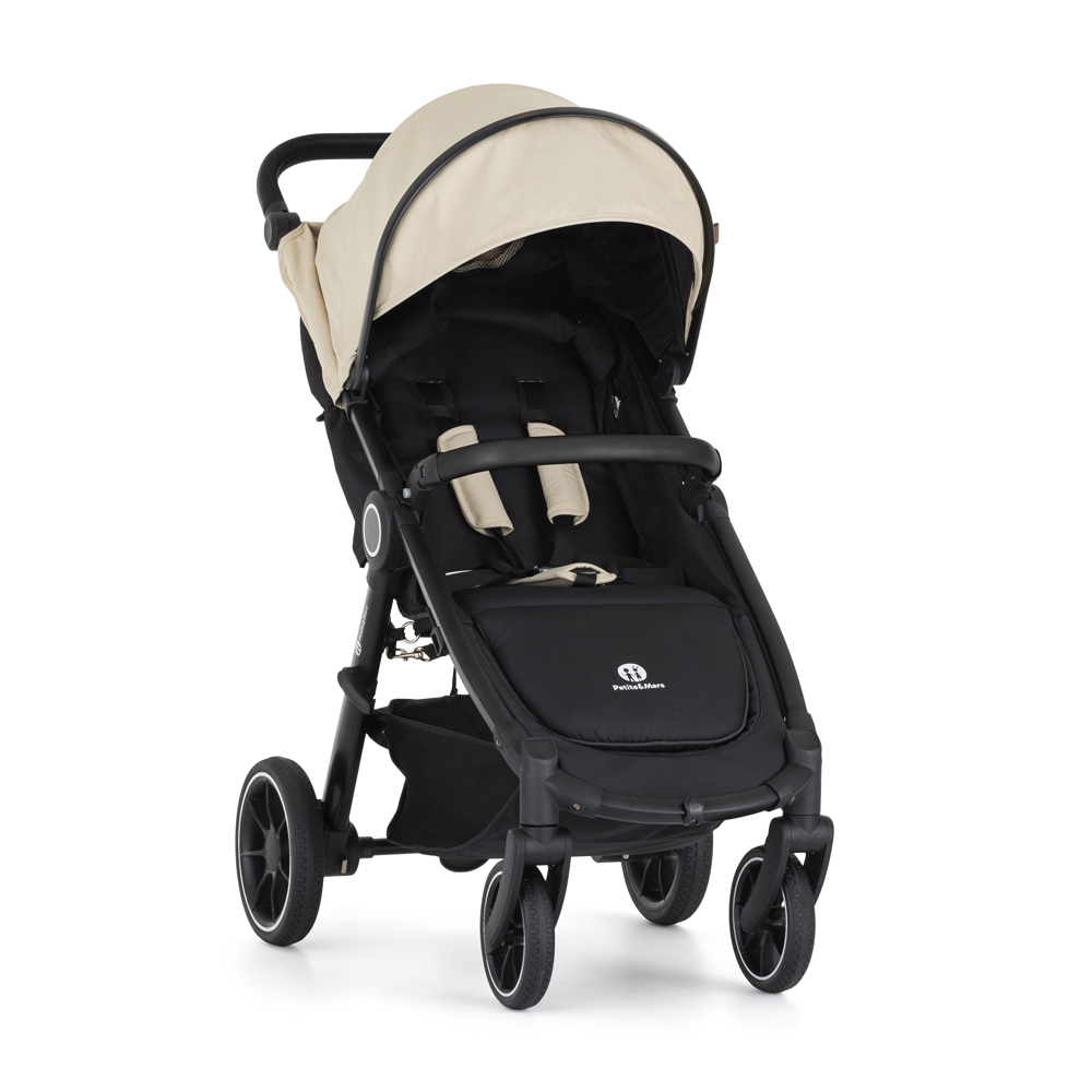 PETITE&MARS Barnvagn Street+ RWS Black Sahara Beige 2