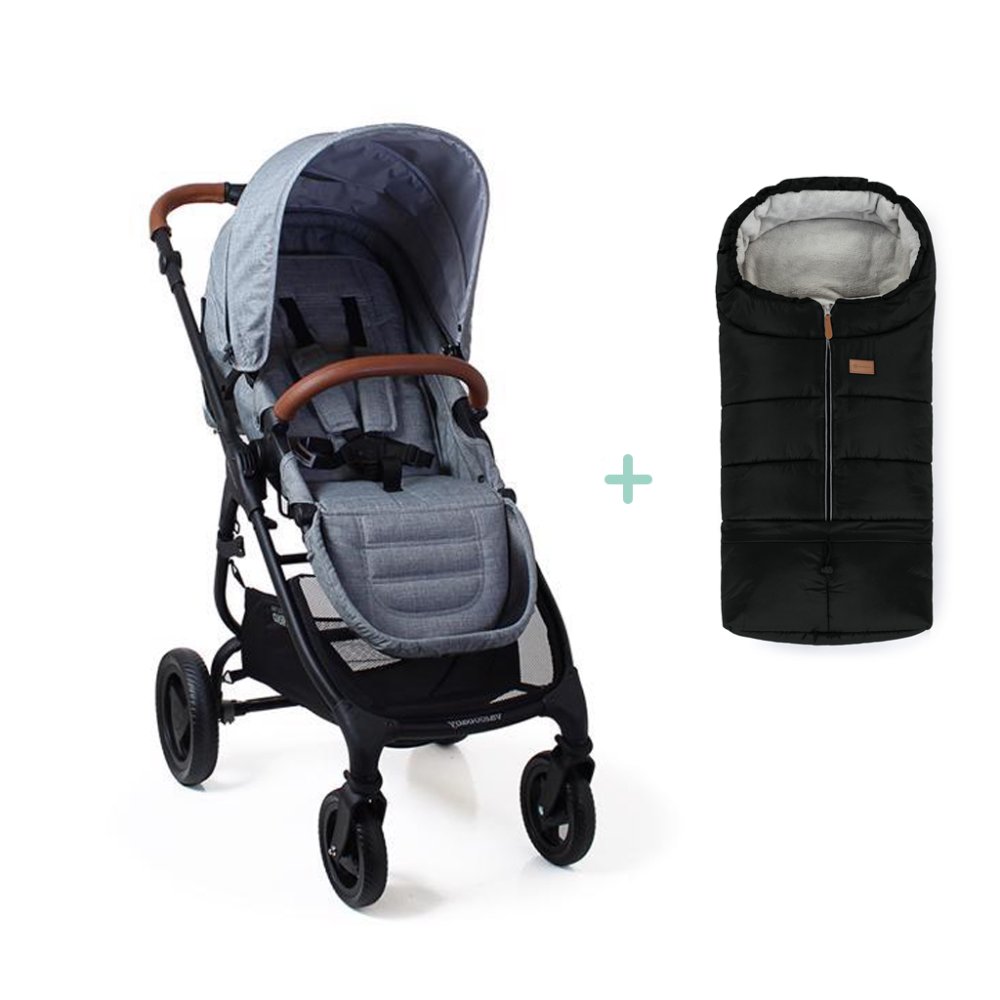 VALCO BABY Sports Stroller Trend 4 Ultra Gray Marle + PETITE&MARS Bag Jibot FREE