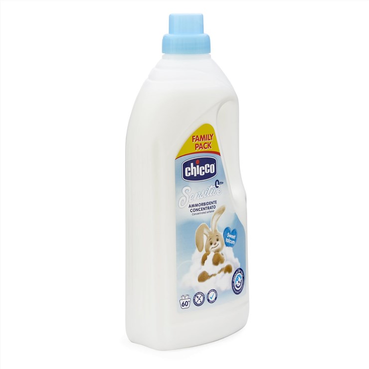 6x CHICCO Sköljmedel Koncentrerat Sweet Powder 1,5 L (60 Tvättar)