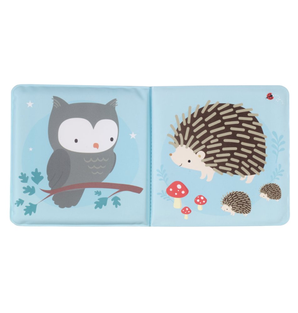 A Little Lovely Company - książeczka do kąpieli - leśni przyjaciele - obrazek 4