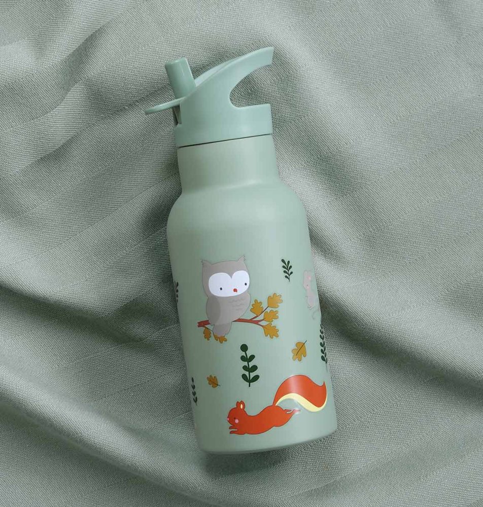 A Little Lovely Company - Borraccia in acciaio inox, 350 ml - Amici della foresta - immagine 4