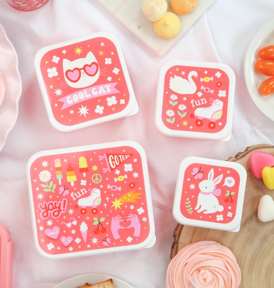 A Little Lovely Company - Ensemble de 4 boîtes à goûter - Fun – Image 6