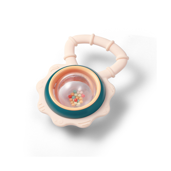 BABYONO Sonaglio con massaggiagengive 3m+ Flower
