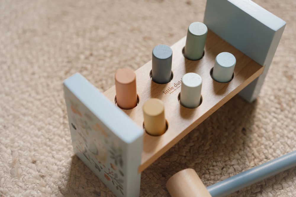 LITTLE DUTCH Zatloukačka dřevěná Forest friends (obrázek 4)