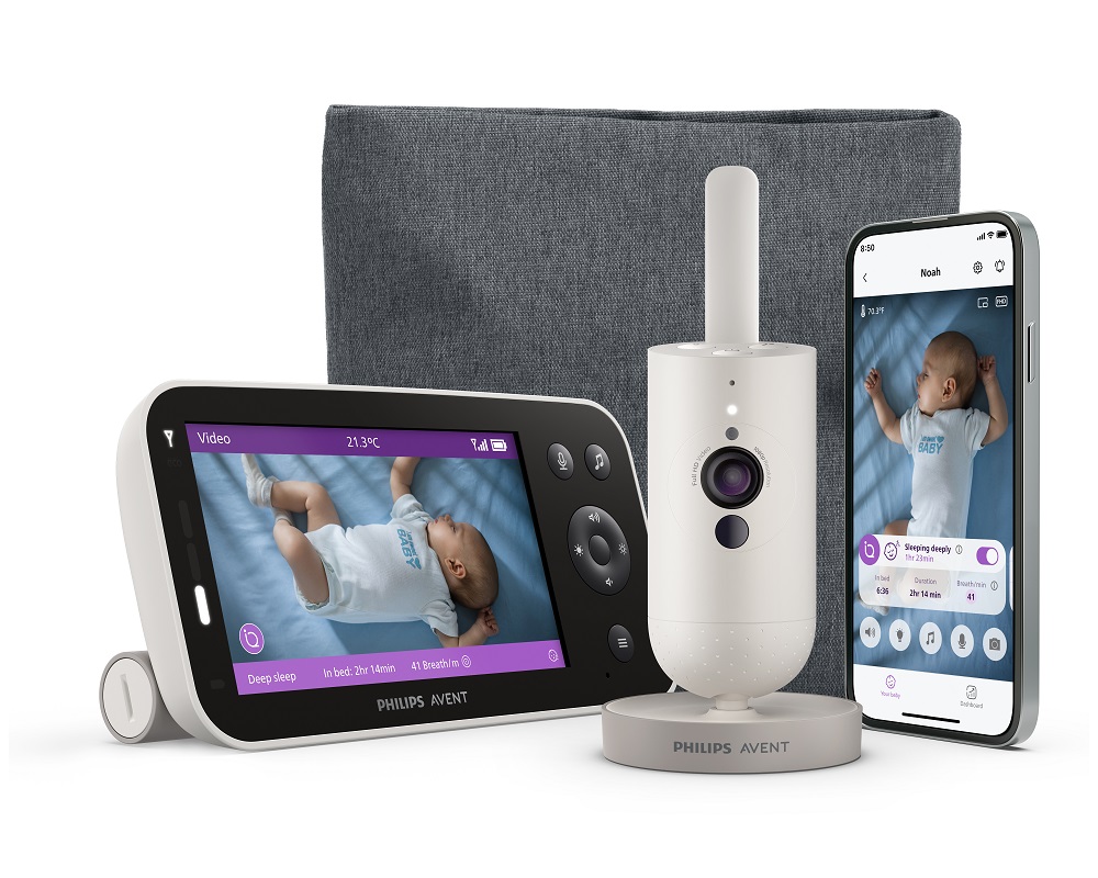Niania elektroniczna Philips AVENT Smart Premium z tłumaczeniem płaczu, monitorowaniem snu i oddychania SCD971 - obrazek 4