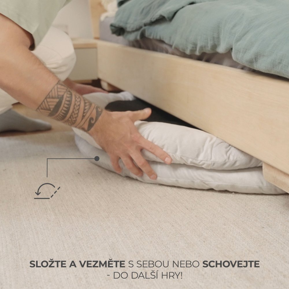 KINDERKRAFT Deka hrací s hrazdičkou Cozyplay Light Grey (obrázek 8)