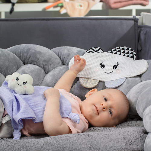 BABYONO Doudou et couverture 2en1 Blinky Cloud 0m+ – Image 4