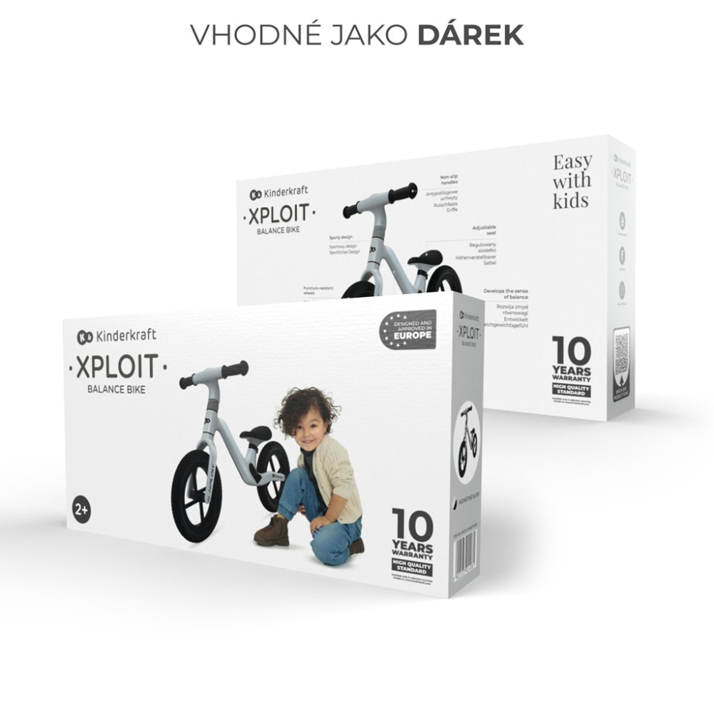 KINDERKRAFT Bicicletta senza pedali Xploit Moonstone silver - immagine 7