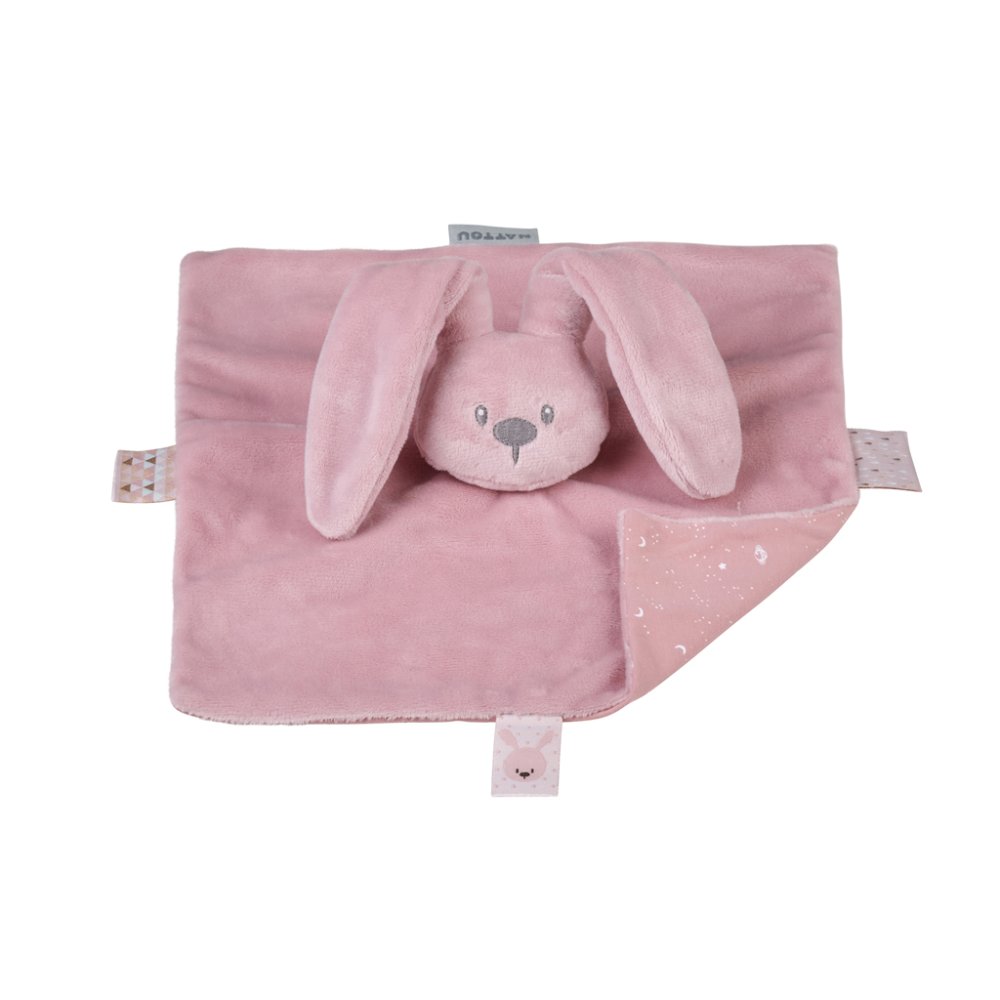NATTOU Doudou mini Lapidou Glow rose ancien 28 cm, 0 m+