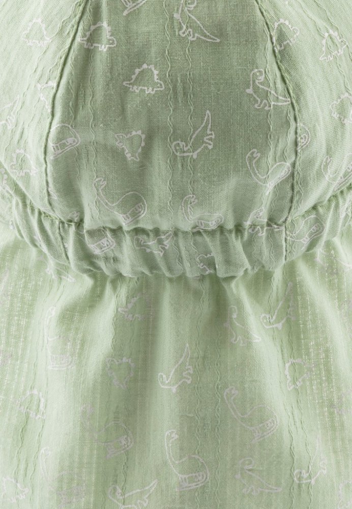 STERNTALER Cappellino con visiera e protezione per il collo da annodare con filtro UV 30 verde bambino 41 cm-4-5 m - immagine 5