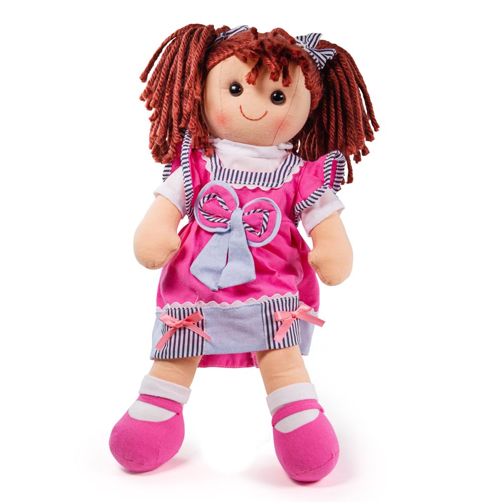 Bigjigs Toys Lalka szmaciana Emma 38 cm
