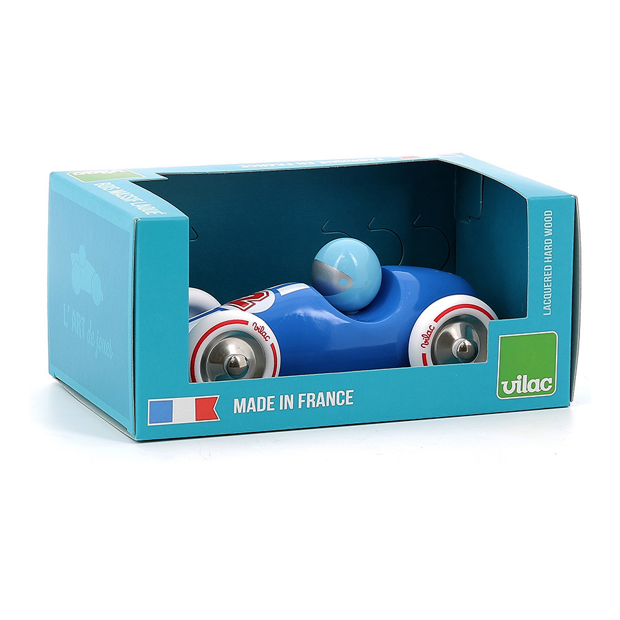 Vilac GM kék versenyautó fehér kerekekkel - Image 5