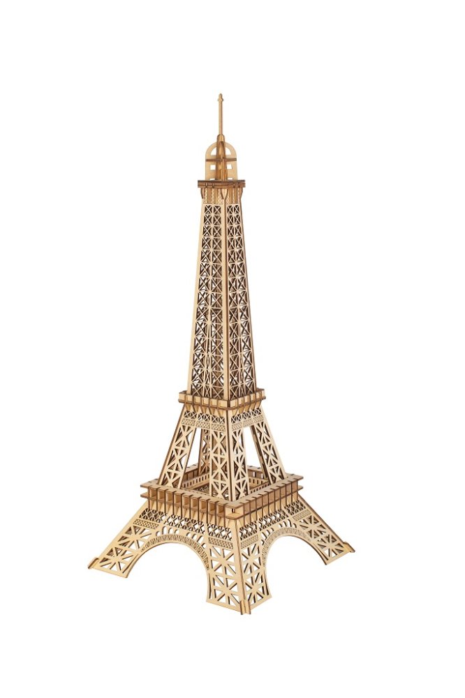 Woodcraft Puzzle 3D in legno Torre Eiffel media