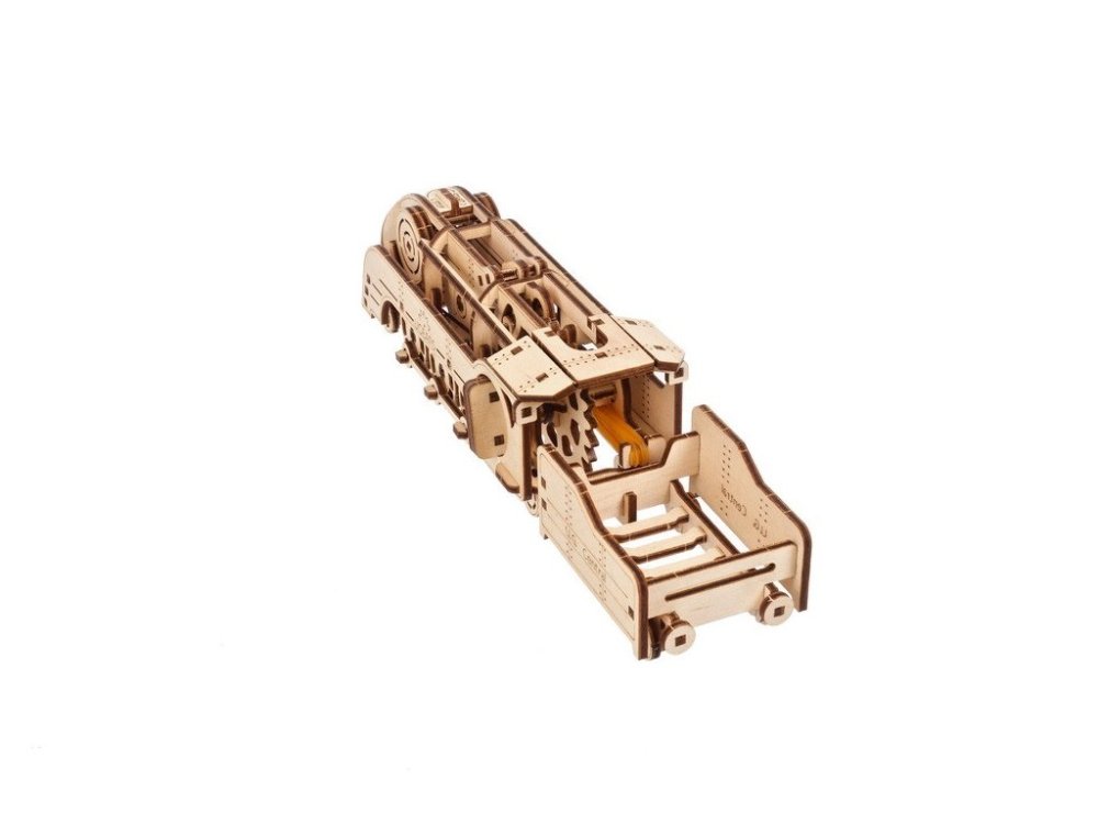 Puzzle mécanique en bois 3D Ugears MINI Locomotive – Image 5