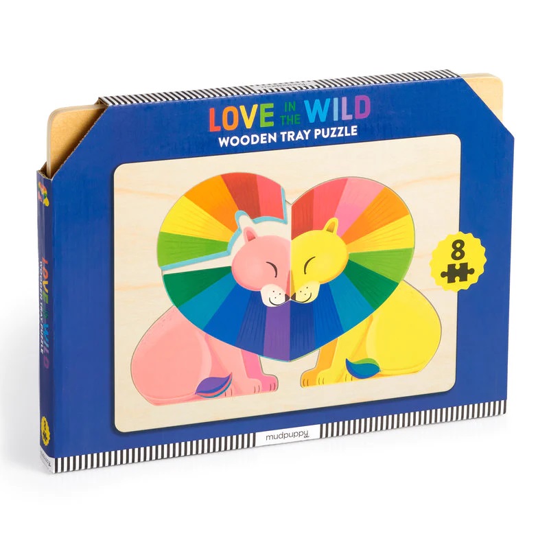 Puzzle en bois Mudpuppy L'amour dans la nature sauvage