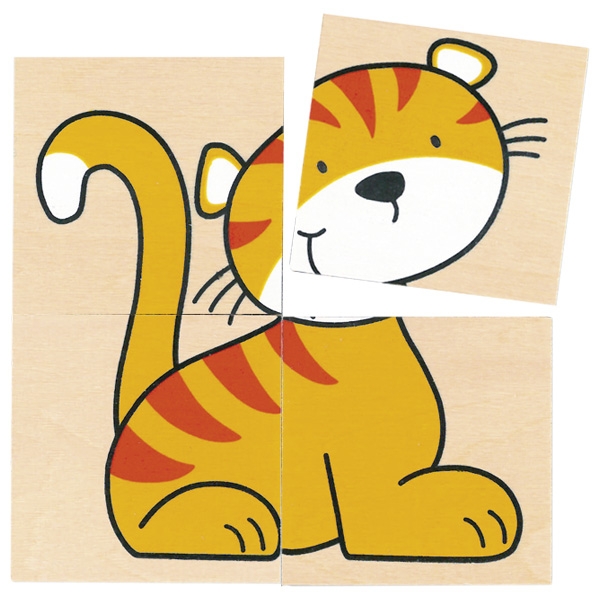 Goki Puzle y juego de memoria Animales salvajes - Imagen 3