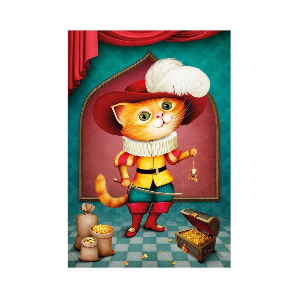 Dino Puzzle triángulo El Gato con Botas 24 piezas - Imagen 5