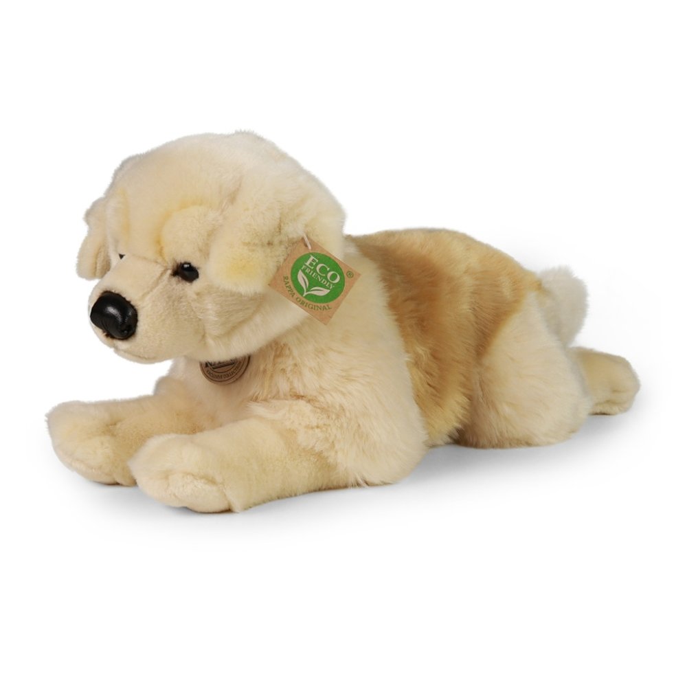 Rappa Peluche cane Golden Retriever sdraiato 39 cm ECO-FRIENDLY