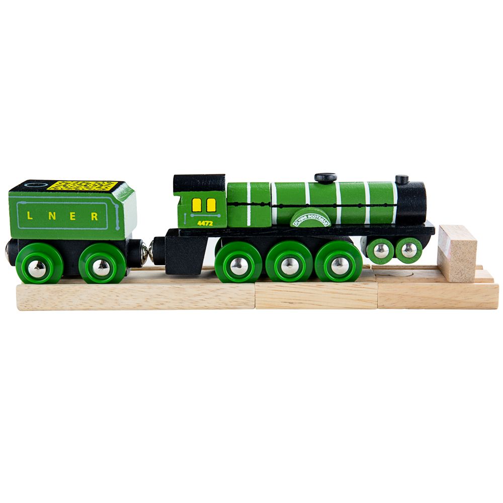 Bigjigs Rail Drewniana replika lokomotywy Flying Scotsman