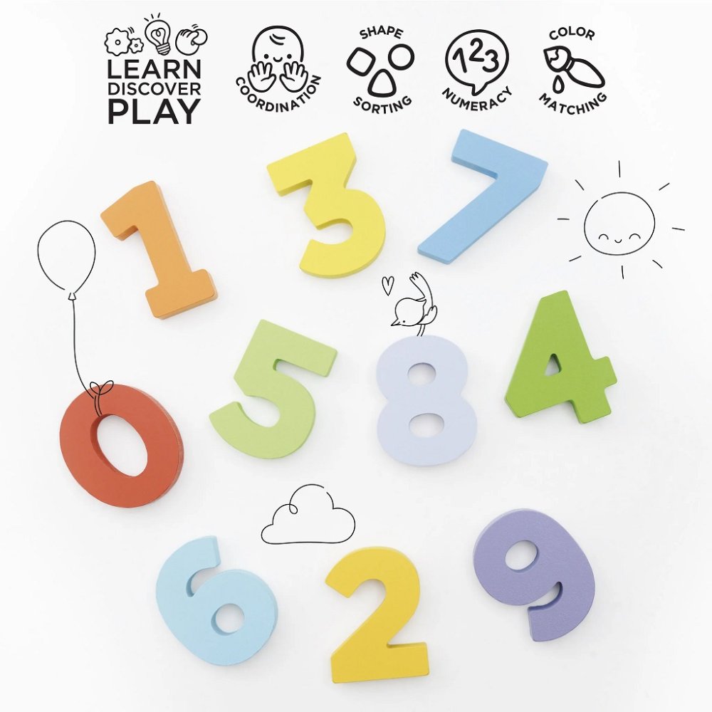 Le Toy Van Vkládací puzzle s čísly (obrázek 8)