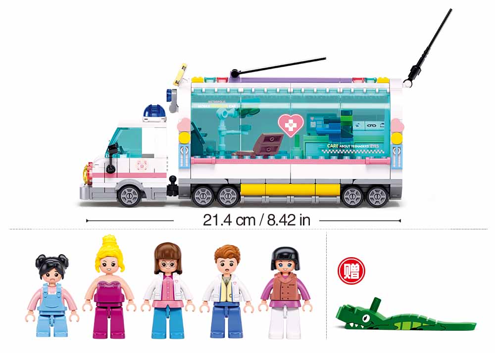 Sluban Metropolis M38-B1215 Véhicule de soins mobile – Image 4