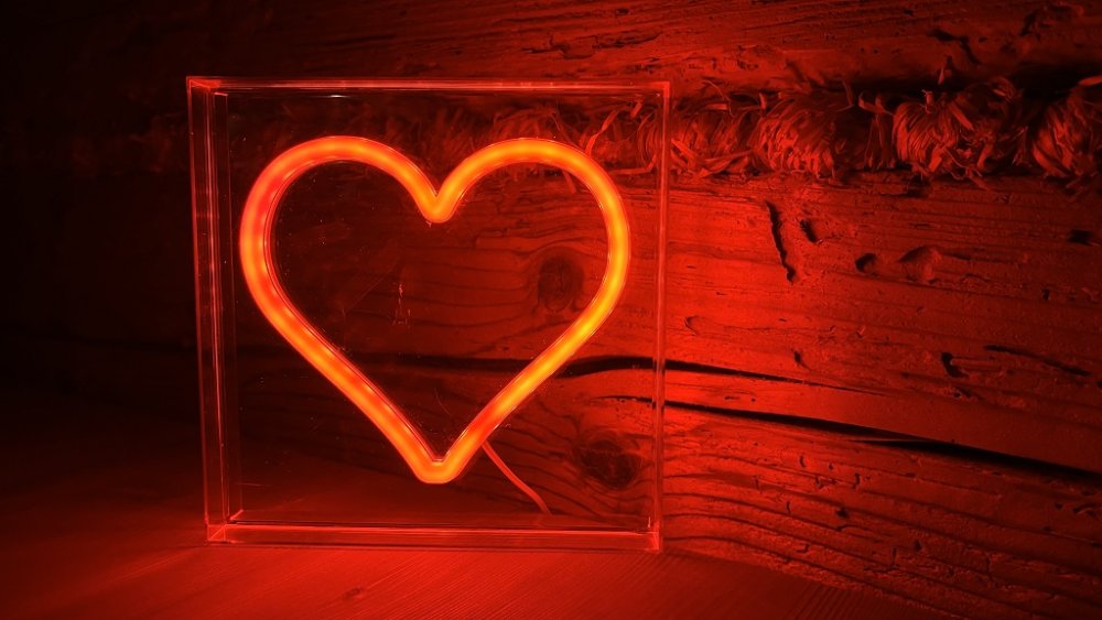 2Kids Toys LED NEON LIGHT lampka Serca czerwona - obrazek 5