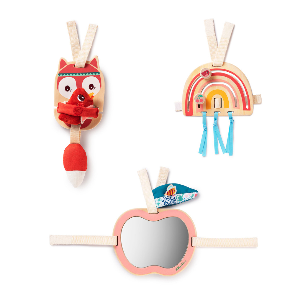 LILLIPUTIENS Ensemble de 3 panneaux d'activités - renard Alice