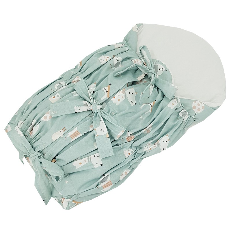 EKO Pólyás babafészek kókuszrost betéttel Dogs Mint 75x75 cm - Image 3