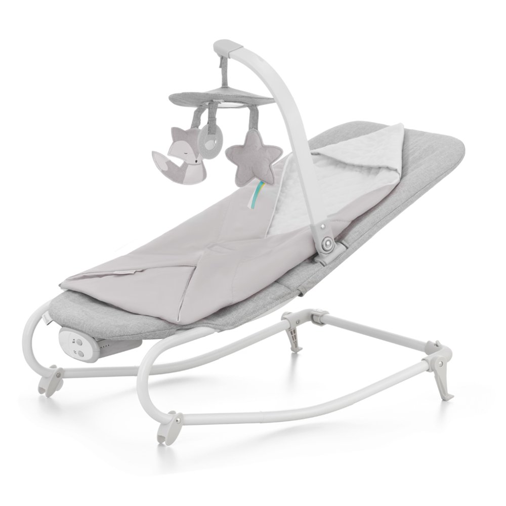 KINDERKRAFT Balancín vibratorio con melodía Felio 2 Stone Grey 0m+, hasta 9 kg