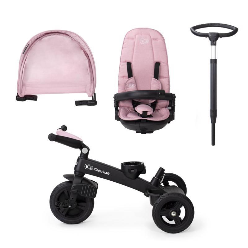 KINDERKRAFT SELECT Triciclo Easytwist Mauvelous Pink, Premium - Imagen 4
