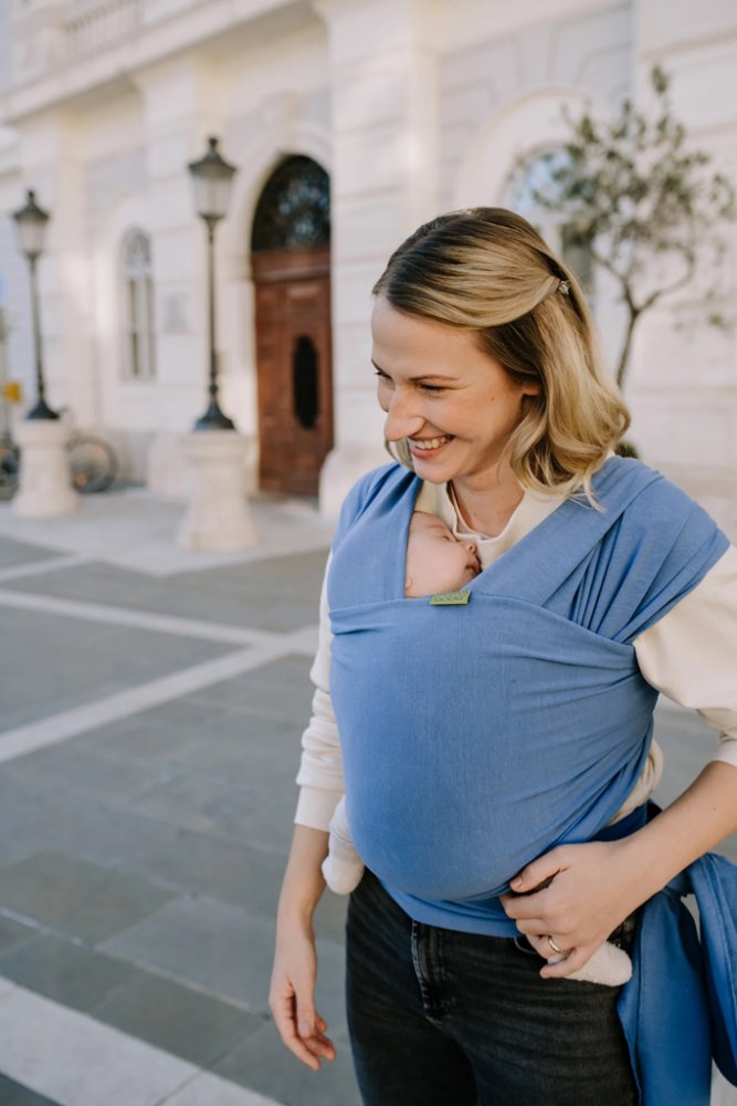 BOBA Babahordozó / kendő Classic Wrap - Navy Blue - Image 4