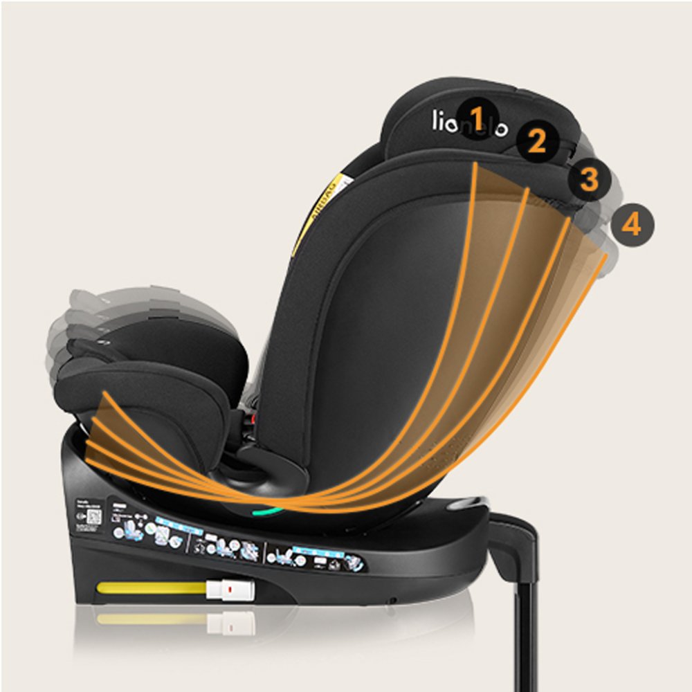 Siège auto LIONELO Navy i-Size (40-150 cm) Black Onyx – Image 4