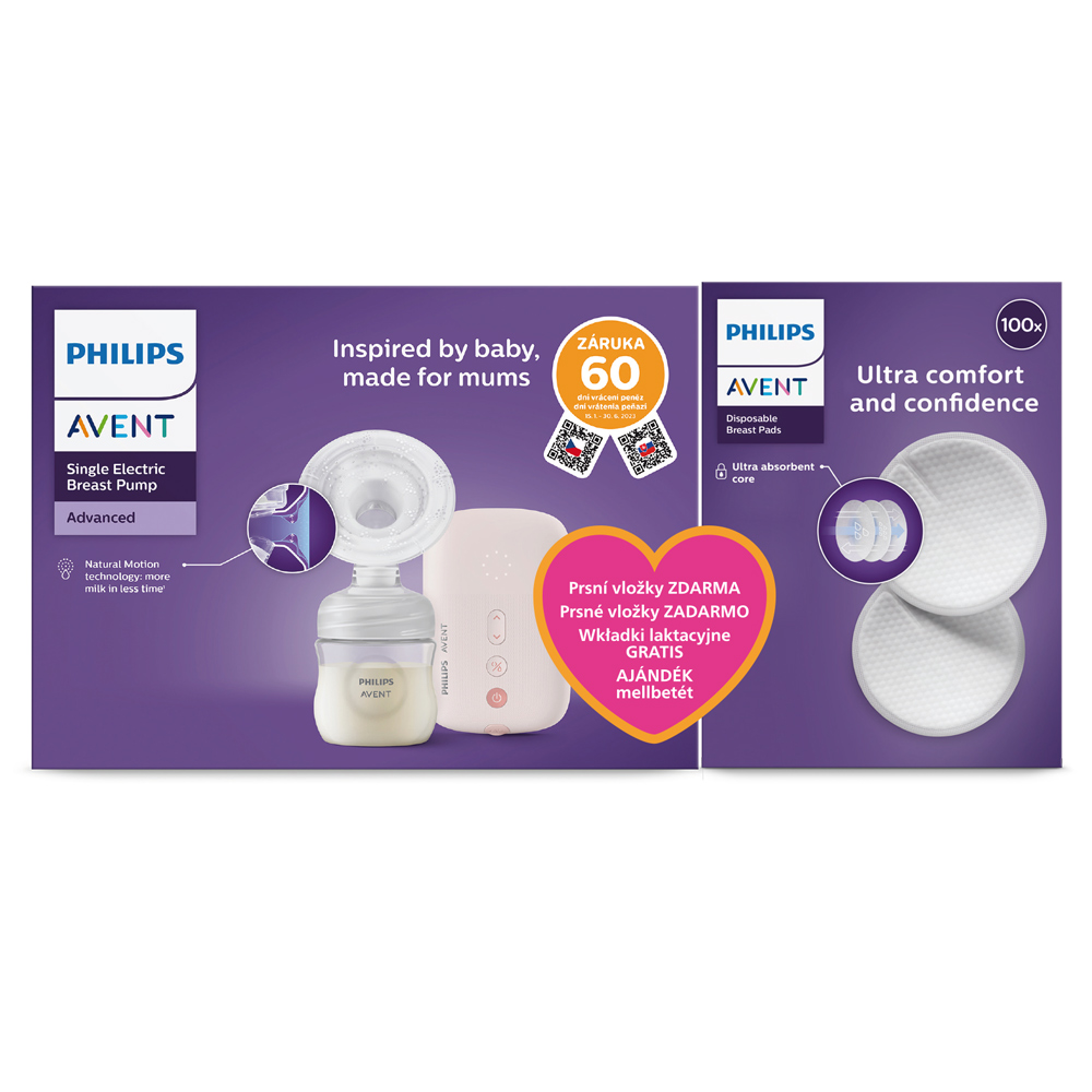 Philips AVENT Extractor de leche materno eléctrico SCF395/31+Regalo