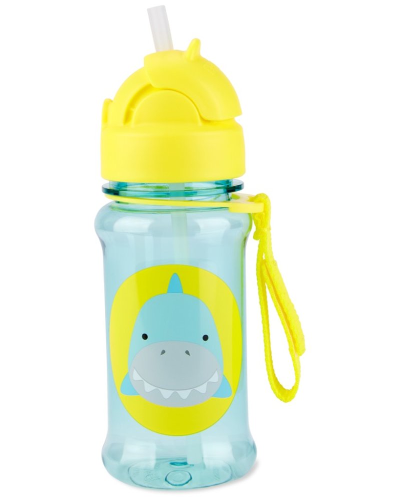 SKIP HOP Zoo tritan Szívószálas palack 355ml Cápa 12h+