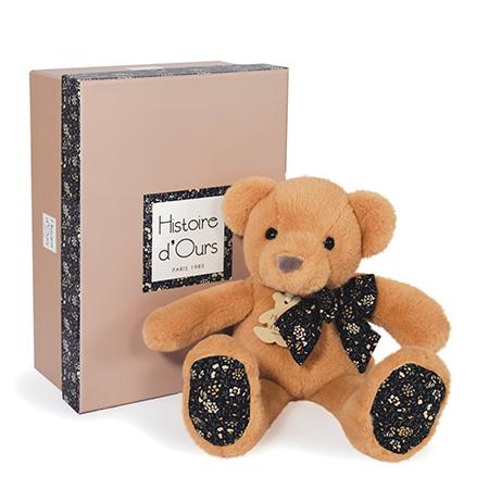 Doudou Histoire d'Ours Ami en peluche ours brun clair 25 cm