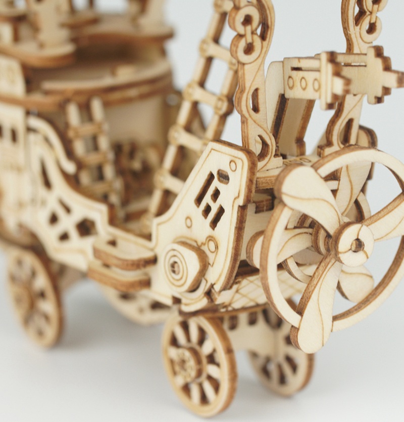 Puzzle 3D en bois RoboTime dirigeable de conte de fées – Image 7