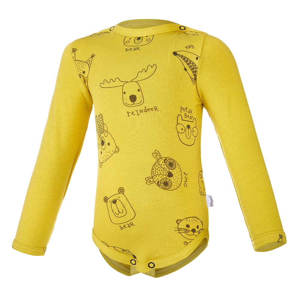 Body col cache-cœur IMPRIMÉ Outlast® - animaux jaune-vert/jaune-vert 62