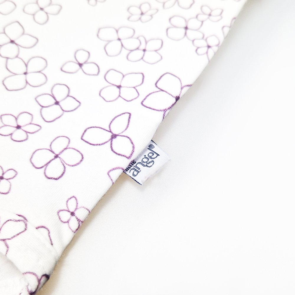 Body vékony póló NYOMTATÁS KR Outlast® - fehér virágok 92 - Image 2