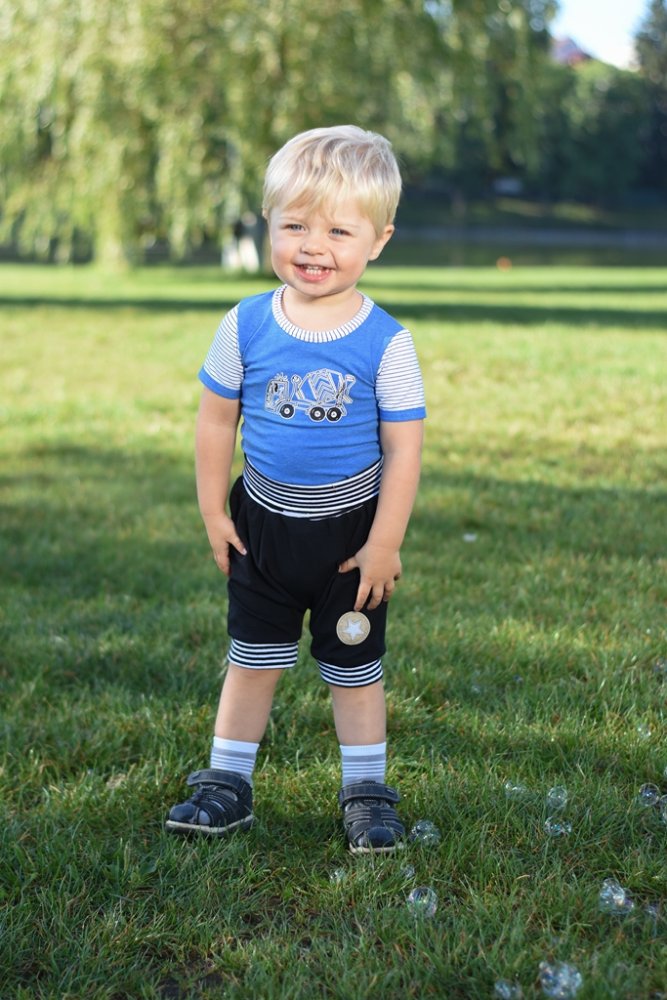 Vékony Outlast® hárem rövidnadrág - fekete 68 - Image 6