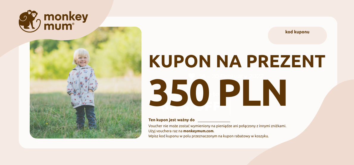 Kupon na prezent - 350 PLN Klasyk