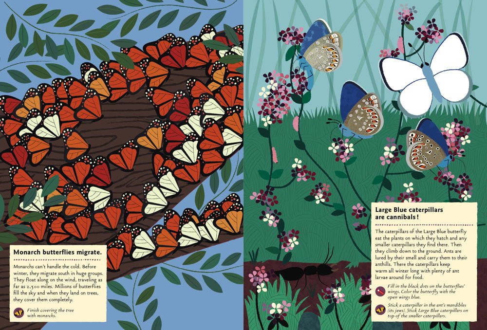 Chronicle Books Kniha aktivit se samolepkami my nature Motýli světa (obrázek 4)