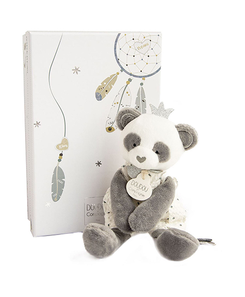 Doudou Dárková sada - plyšová hračka panda 20 cm