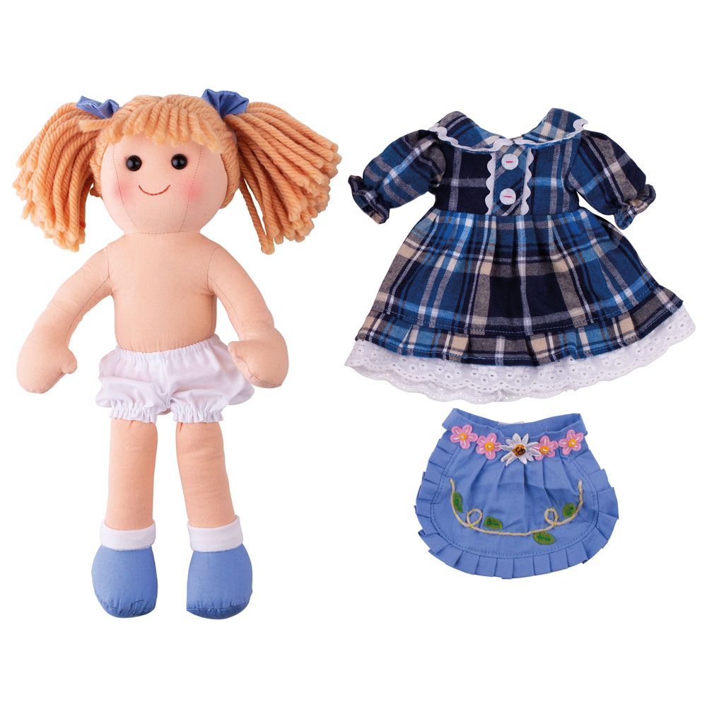 Bigjigs Toys Látková panenka Katie 34 cm (obrázek 3)