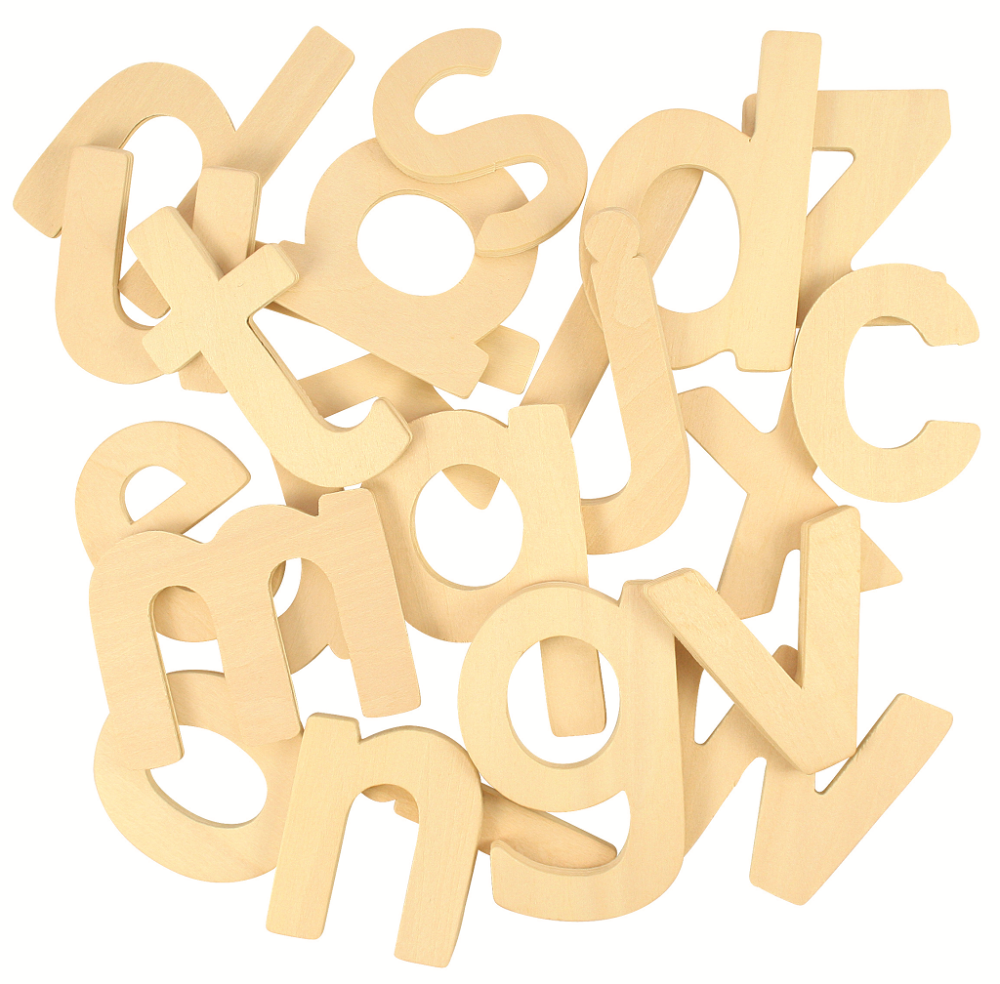 Bigjigs Toys Dřevěná abeceda malá písmena (obrázek 3)