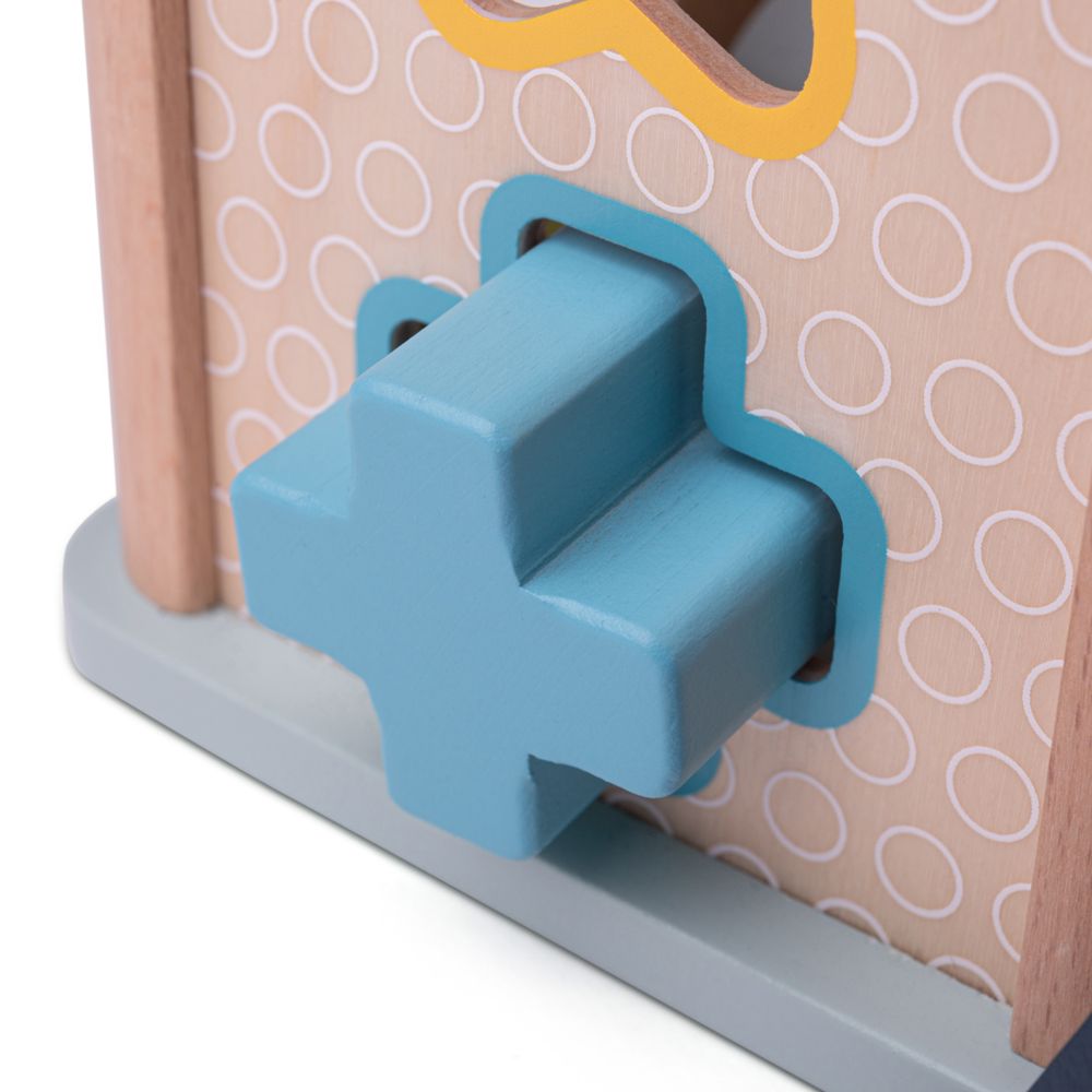 Bigjigs Toys Motorická kostka modrá (obrázek 5)