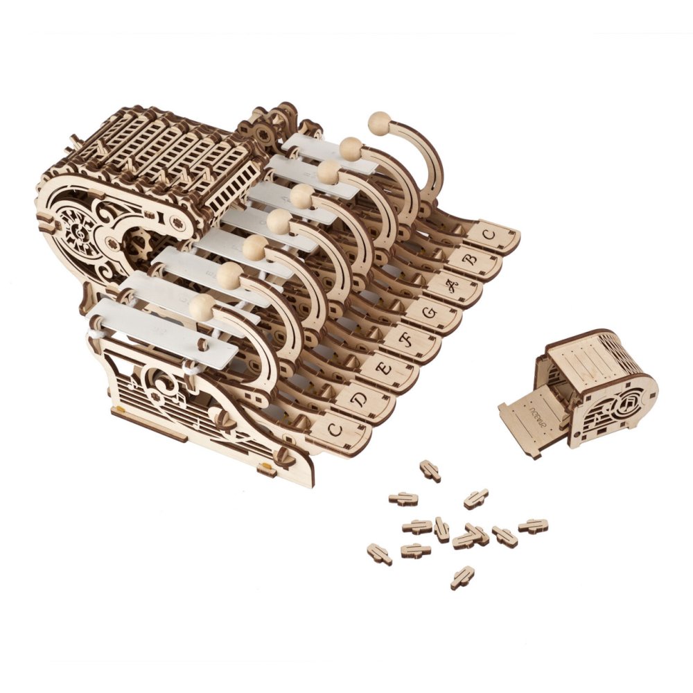 Ugears 3D dřevěné mechanické puzzle Programovatelná celesta (obrázek 7)