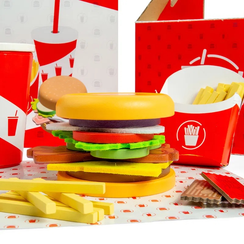 Bigjigs Toys Sada Burger a hranolky (obrázek 4)