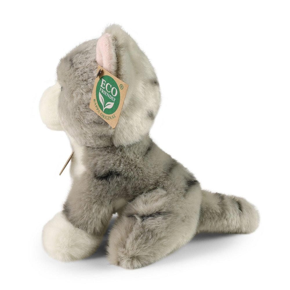Rappa Plyšová kočka šedá 18 cm ECO-FRIENDLY (obrázek 3)