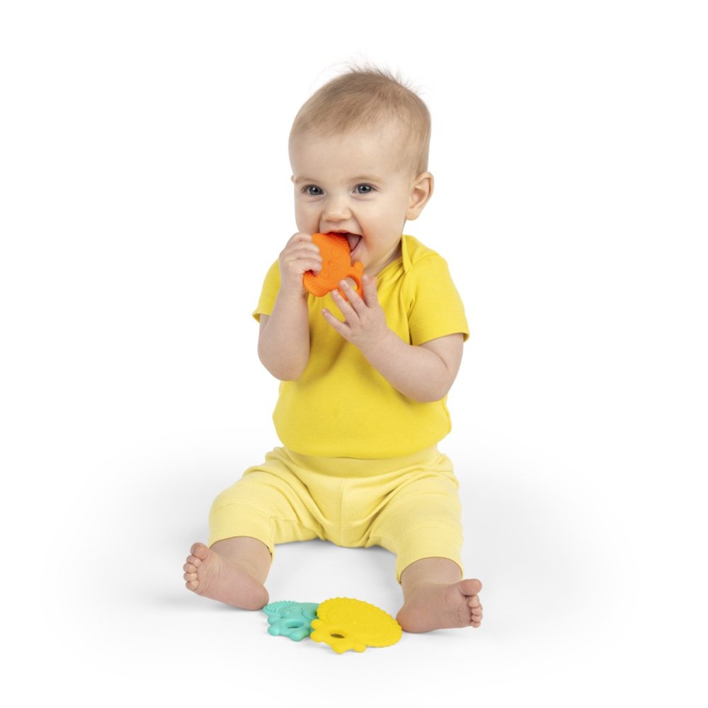 BRIGHT STARTS Kousátko Gummy Buddies™ 3ks 3m+