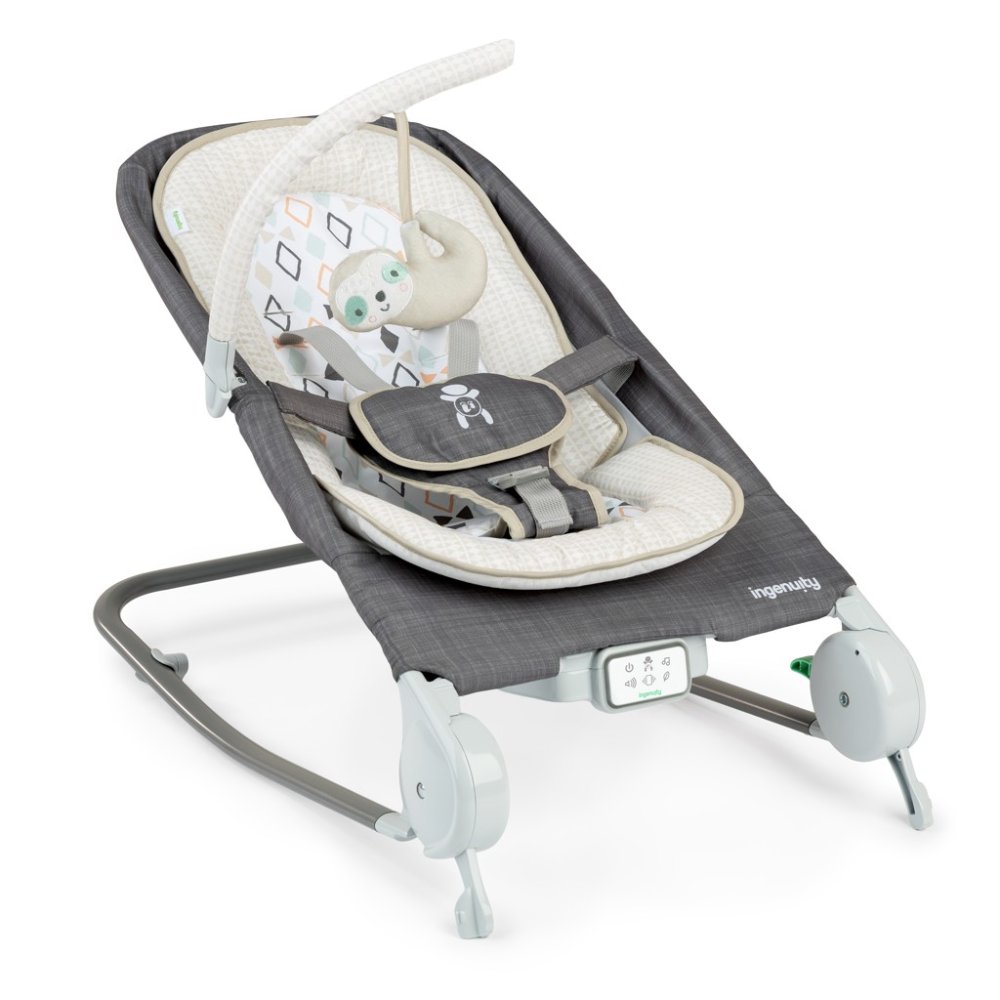 INGENUITY Massagestoel Trilt Met Happy Belly™ Rock-to-Bounce Melodie - Parker™ 0m+ Tot 9kg